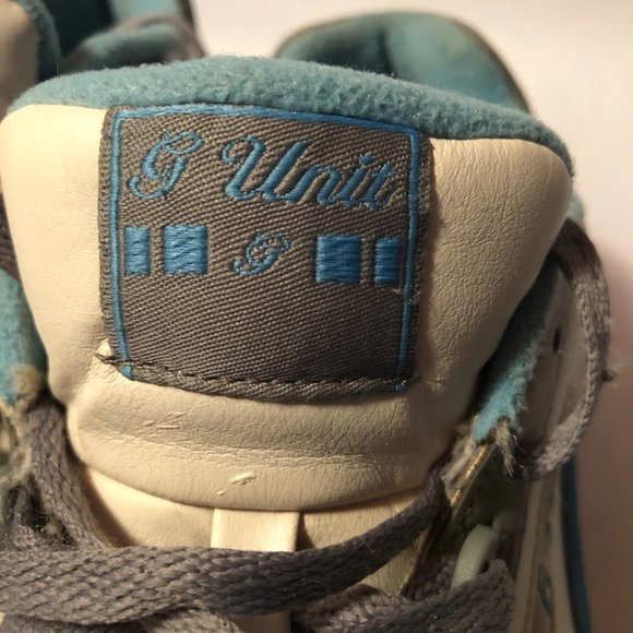 Reebok RBK G Unit G6 G-6 50 cent White Grey Baby Blue RB 409 TYI Size 8.5 - Picture 2 of 13